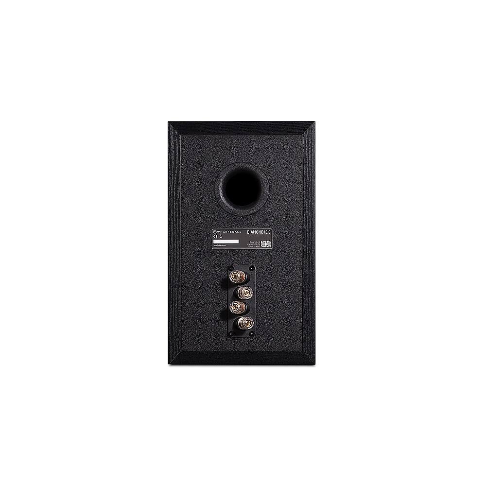 Back View: Wharfedale - Diamond 12.2 Bookshelf Speakers (Pair) - Black Oak