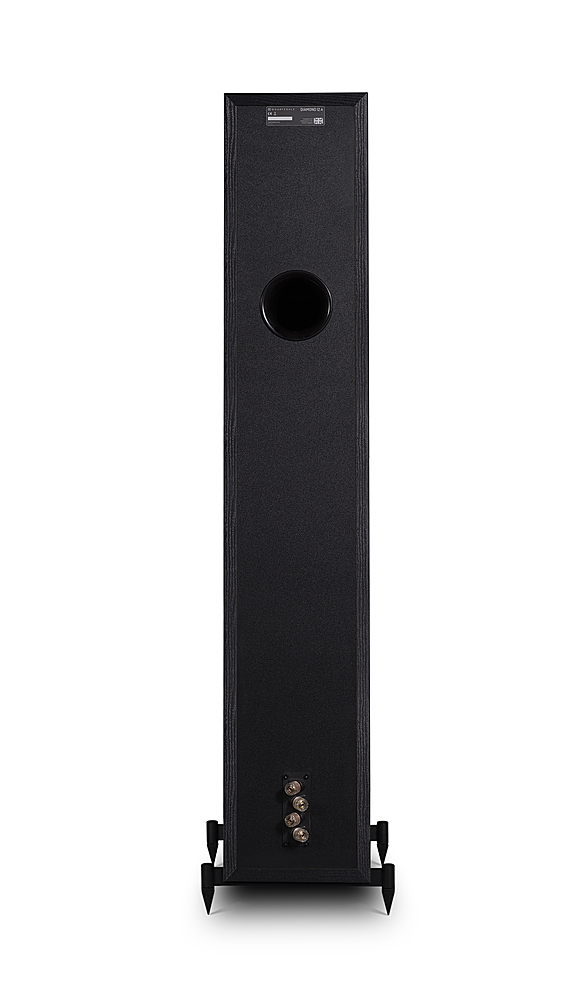 Back View: Wharfedale - Diamond 12.4 Floorstanding Speakers (Pair) - Black Oak