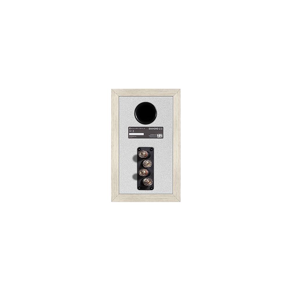 Back View: Wharfedale - Diamond 12.0 Bookshelf Speakers (Pair) - Light Oak
