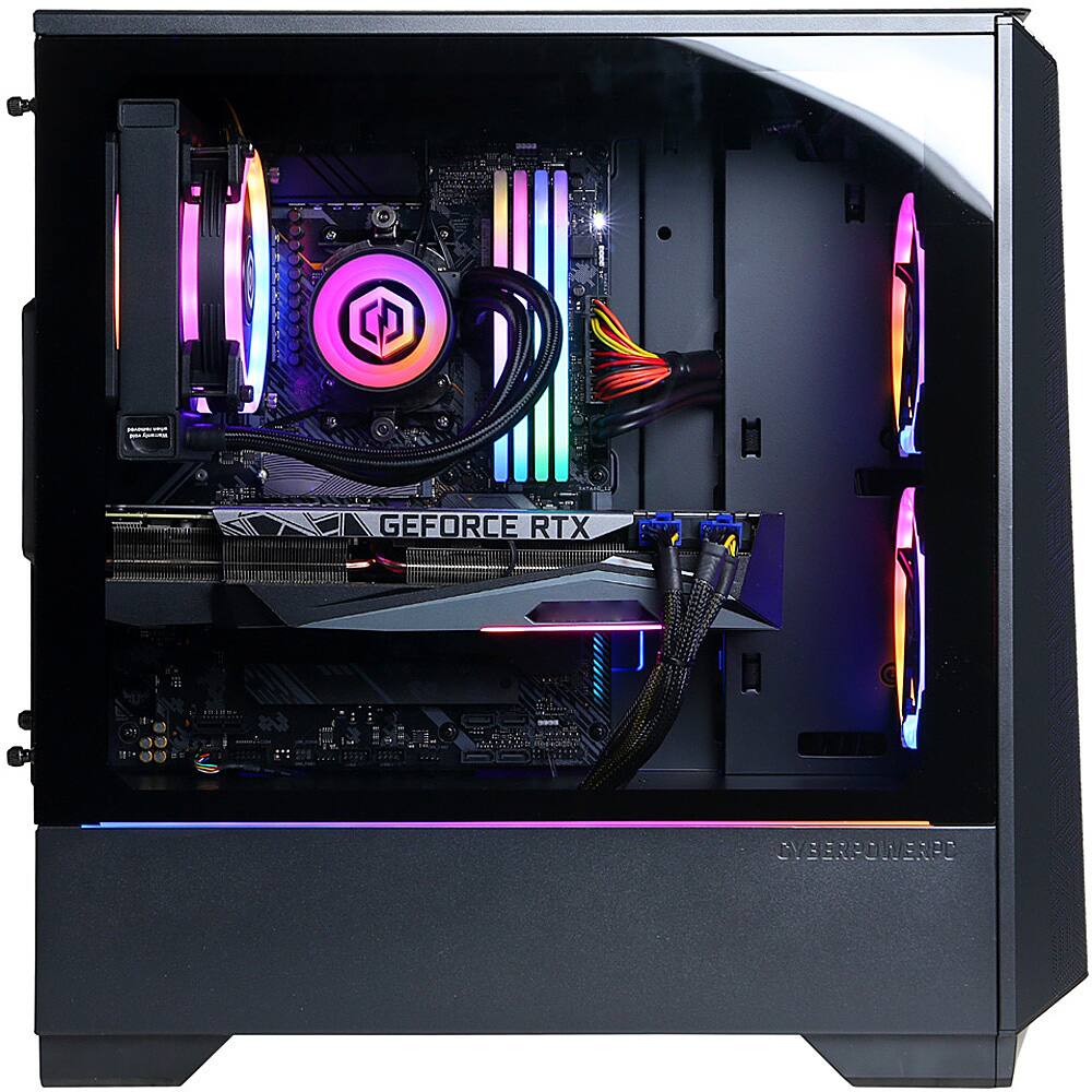 Left View: CyberPowerPC Gamer Supreme Liquid Cool Gaming Desktop AMD Ryzen 9 5950X 32GB RAM AMD Radeon RX 6900 XT 2TB HDD 2TB  SSD