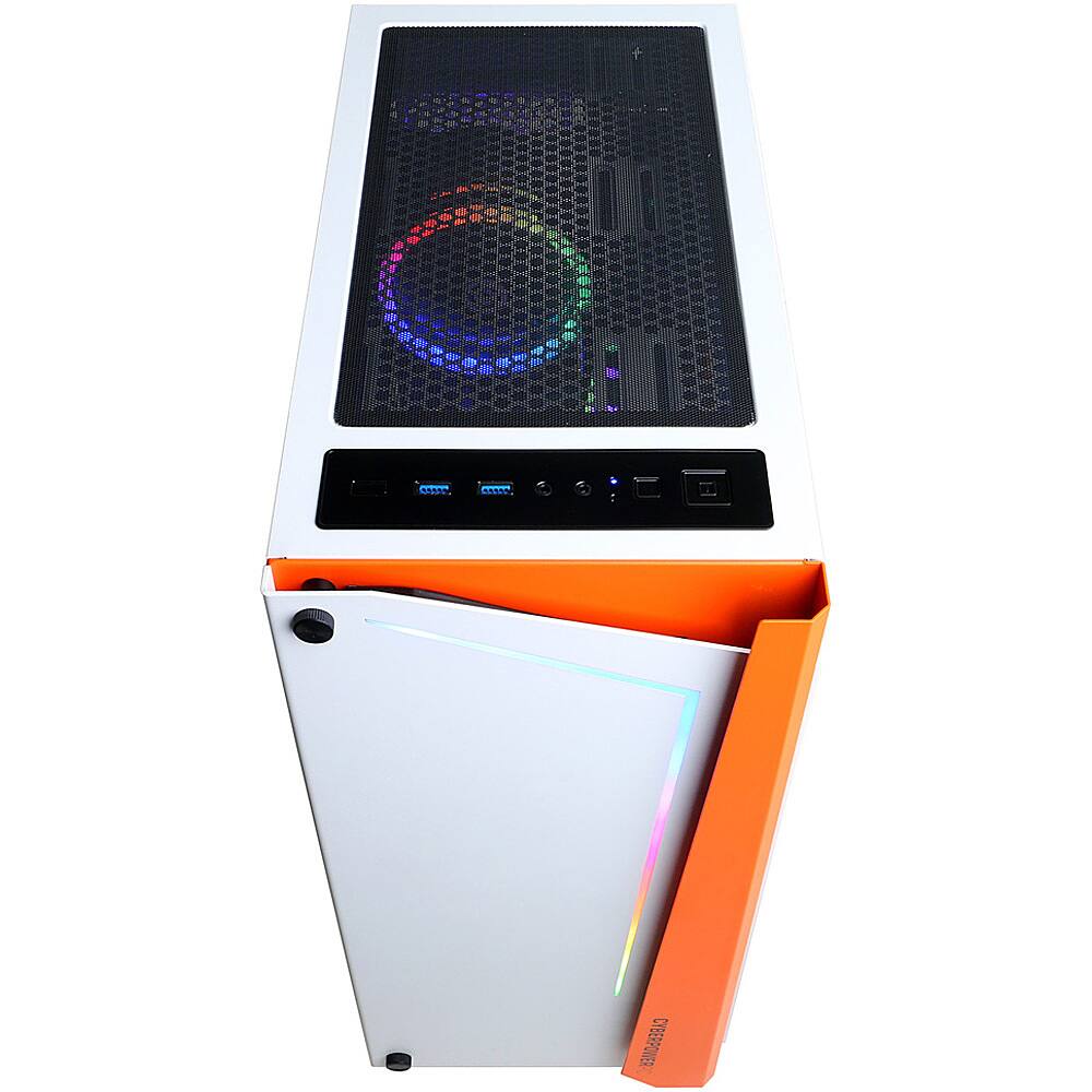 Back View: CyberPowerPC Gamer Supreme Liquid Cool Gaming Desktop Intel Core i9-10850K 16GB RAM GeForce RTX 3060 Ti 1TB HDD 500GBSSD