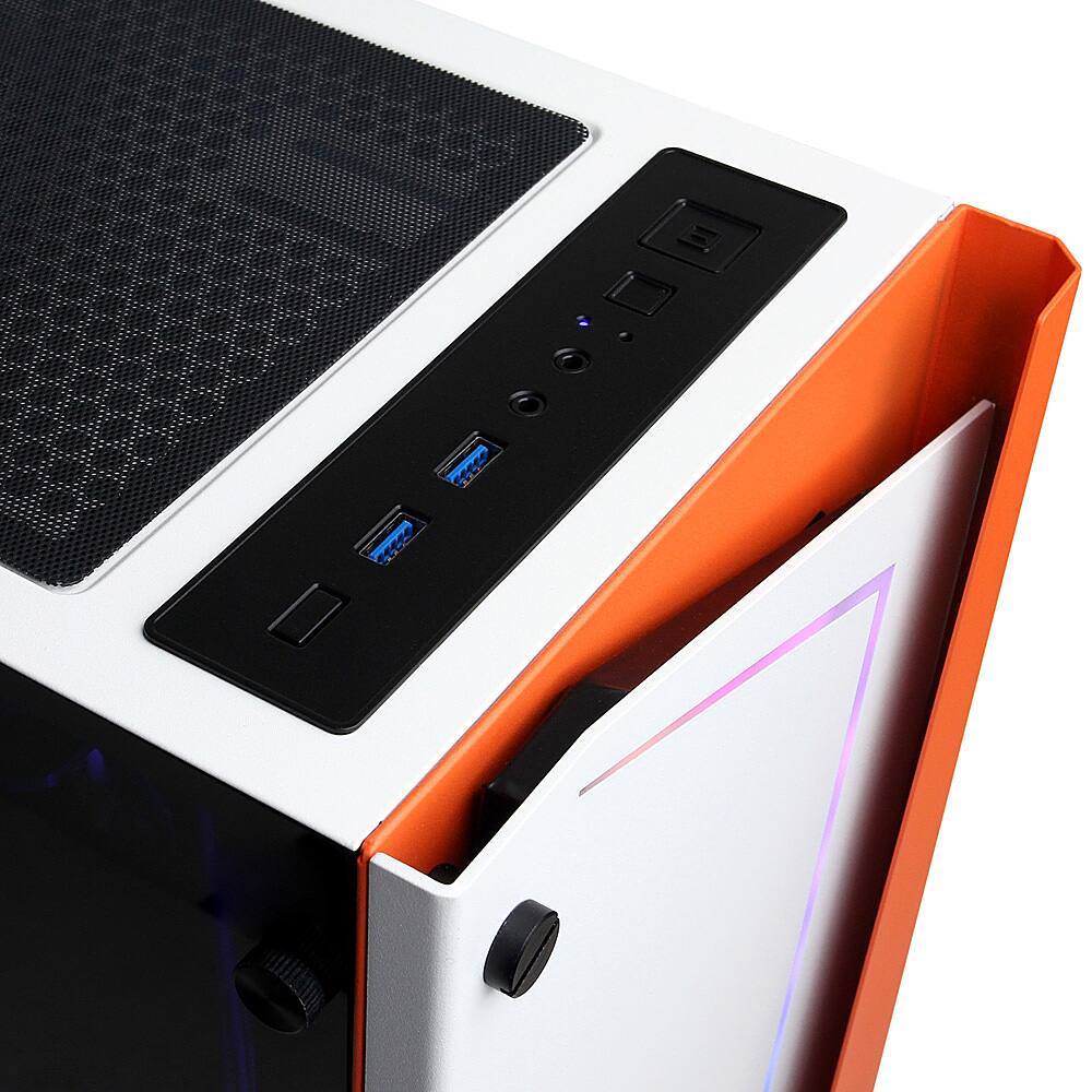 Angle View: CyberPowerPC Gamer Supreme Liquid Cool Gaming Desktop Intel Core i9-10850K 16GB RAM GeForce RTX 3060 Ti 1TB HDD 500GBSSD