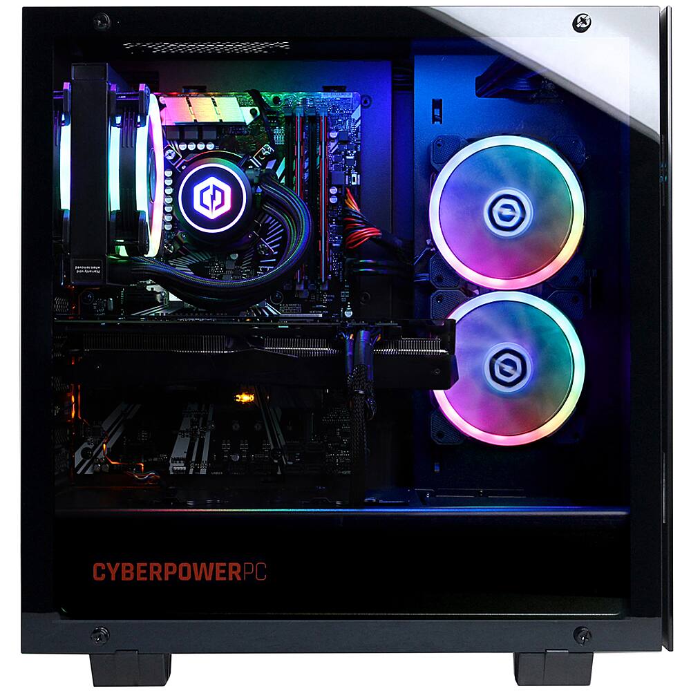 Left View: CyberPowerPC Gamer Supreme Gaming Desktop Intel Core i7-10700K 16GB RAM NVIDIA GeForce RTX 3080 2TB HDD 500GB SSD