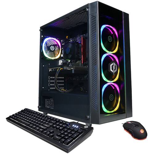 CyberPowerPC Gamer Master Gaming Desktop - AMD Ryzen 5 5600X  8GB RAM AMD Radeon RX 5500 XT 500GB SSD