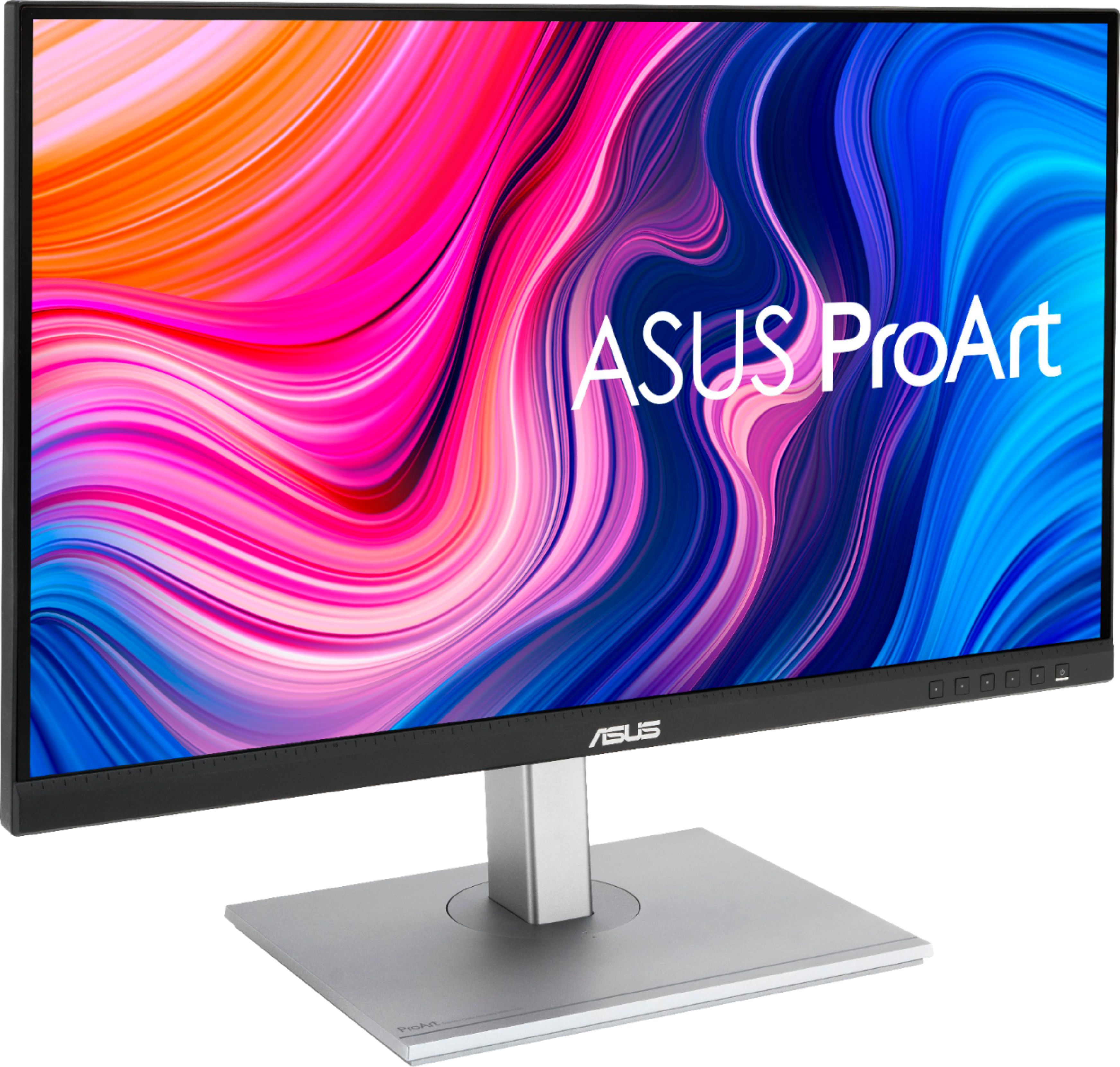 Angle View: ASUS - ProArt 27" IPS 4K Professional USB-C Monitor with Height Adjustable (DisplayPort,HDMI)