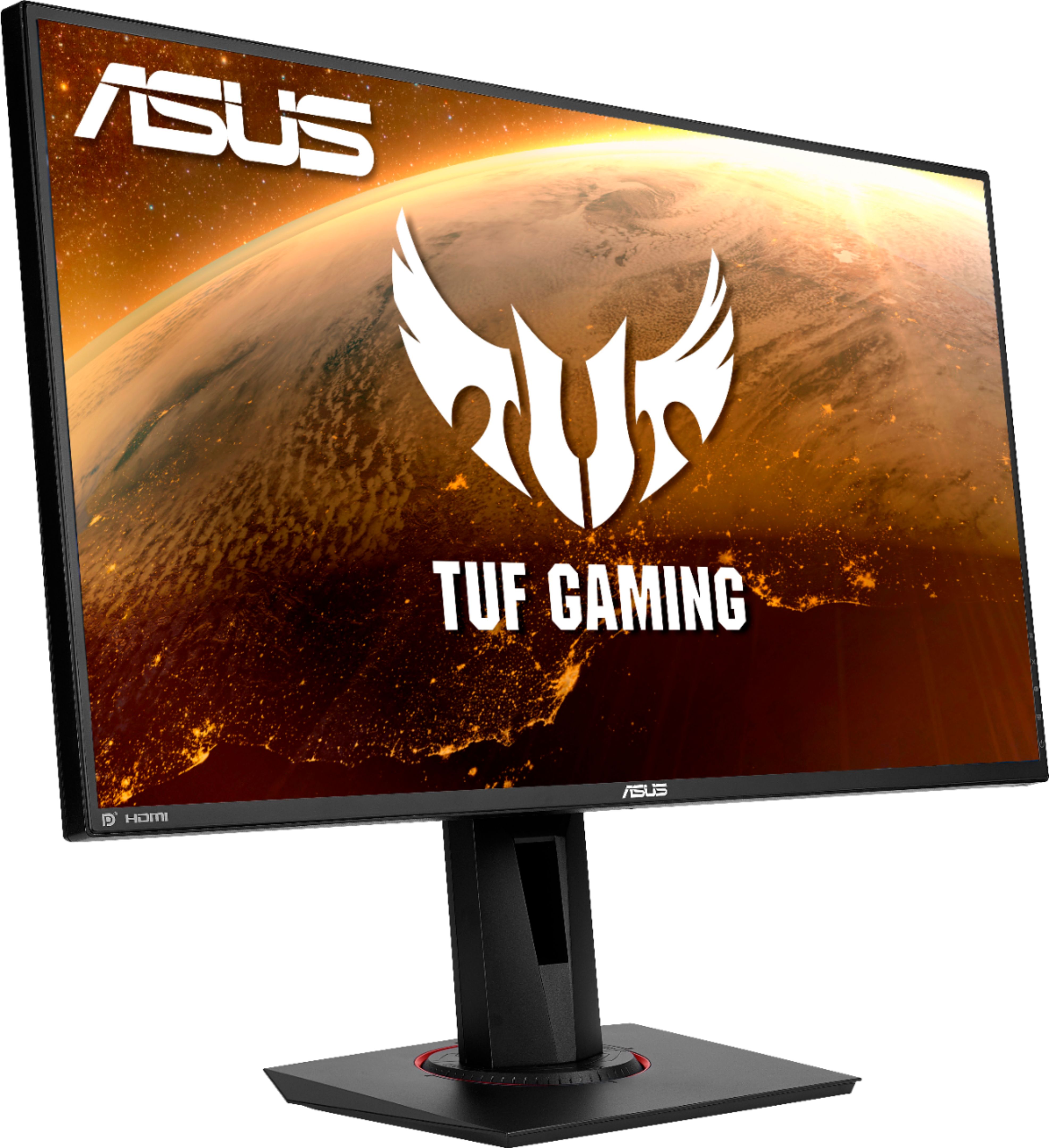 Angle View: ASUS - TUF Gaming VG289Q1A 28" IPS Widescreen 4K UHD Adaptive-Sync and FreeSync Gaming Monitor (HDMI, DisplayPort) - Black