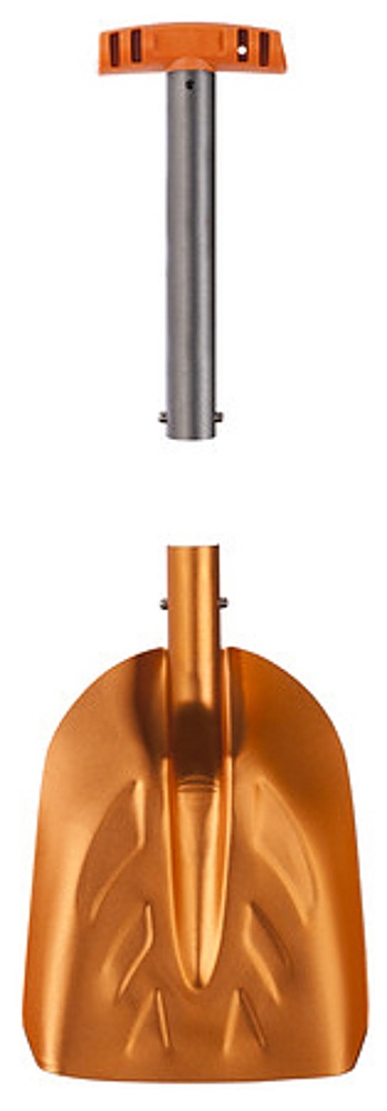Left View: YUKON CHARLIES - Sport Utility Shovel - Orange - Orange