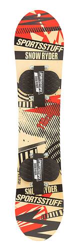 SPORTSSTUFF - SNOW RYDER Hardwood Snowboard, 110cm - Red/Tan