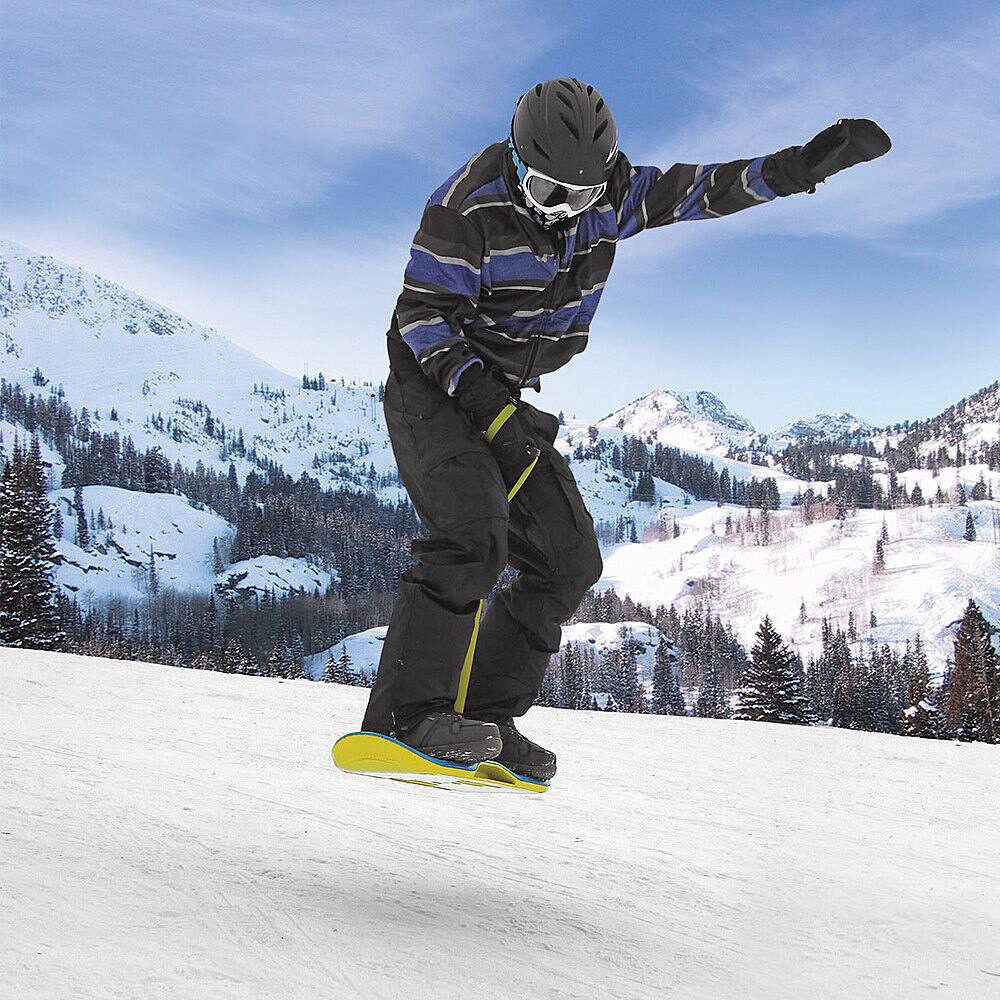 Left View: SPORTSSTUFF - SHRED Snow Skate - Blue/Yellow