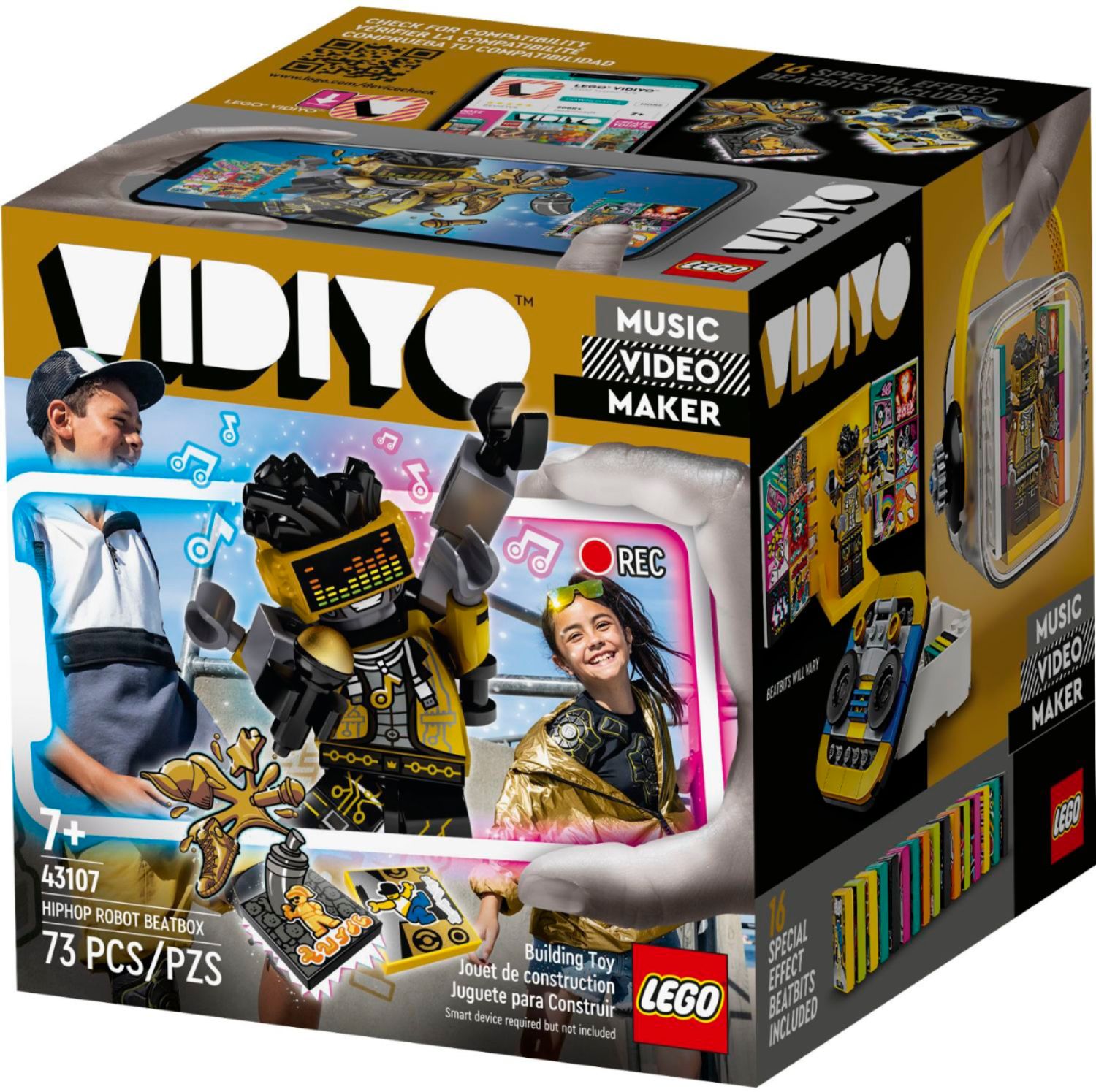 LEGO 43107 VIDIYO HipHop Robot BeatBox Music Video Maker Musical Toy for Kids Augmented Reality Set with App