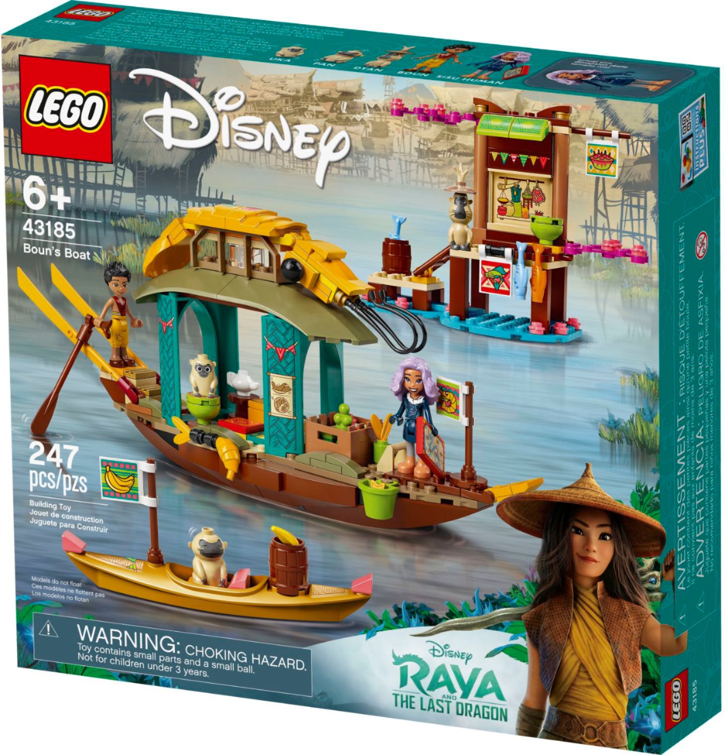 Angle View: LEGO Disney Princess Boun's Boat 43185