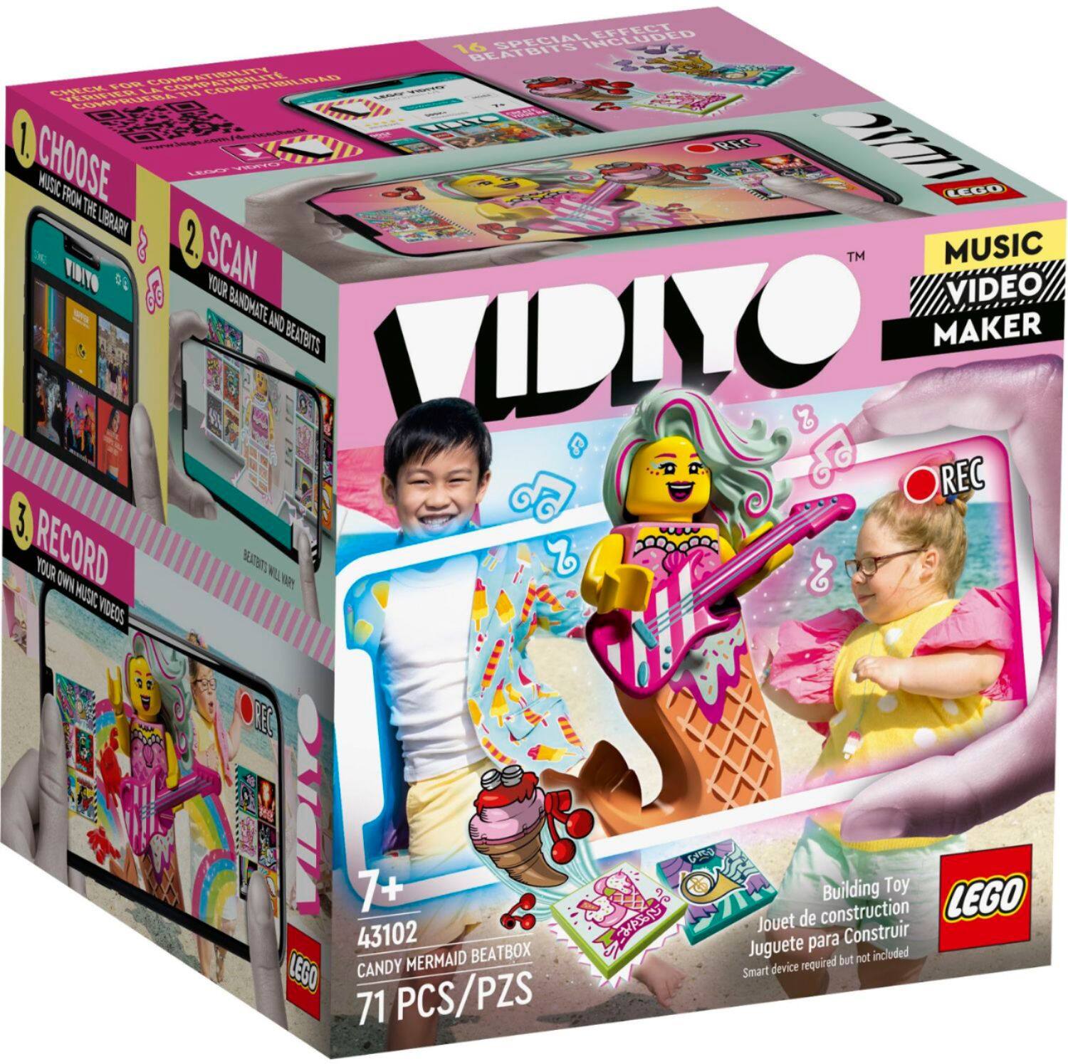 Left View: LEGO - VIDIYO Candy Mermaid BeatBox 43102