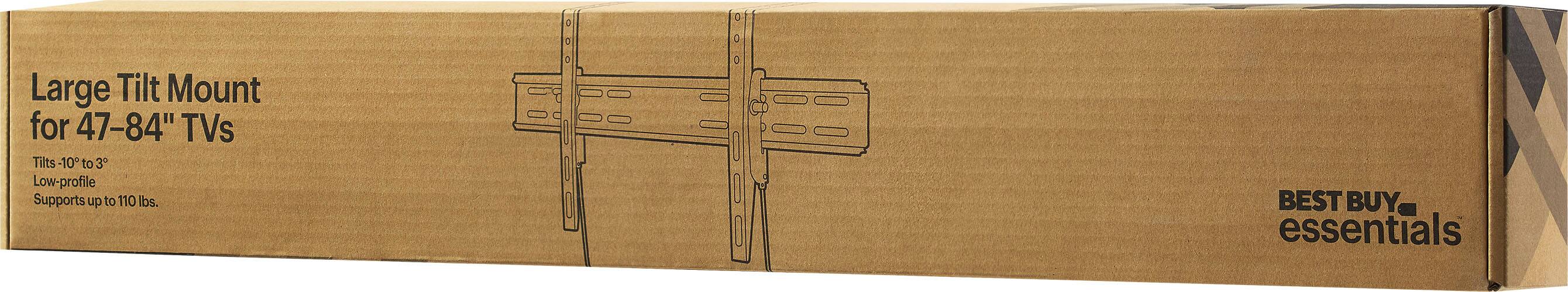 Alt View 17. Best Buy essentials™ - Tilting TV Wall Mount for Most 47–84" TVs - Black.