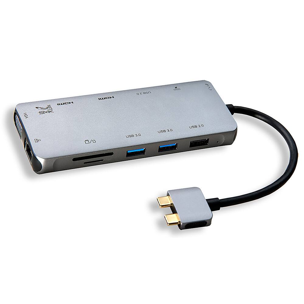 Alt View 11. Smk Link - 12-port USB-C Dual 4K Multi-Stream Mini Docking Station.