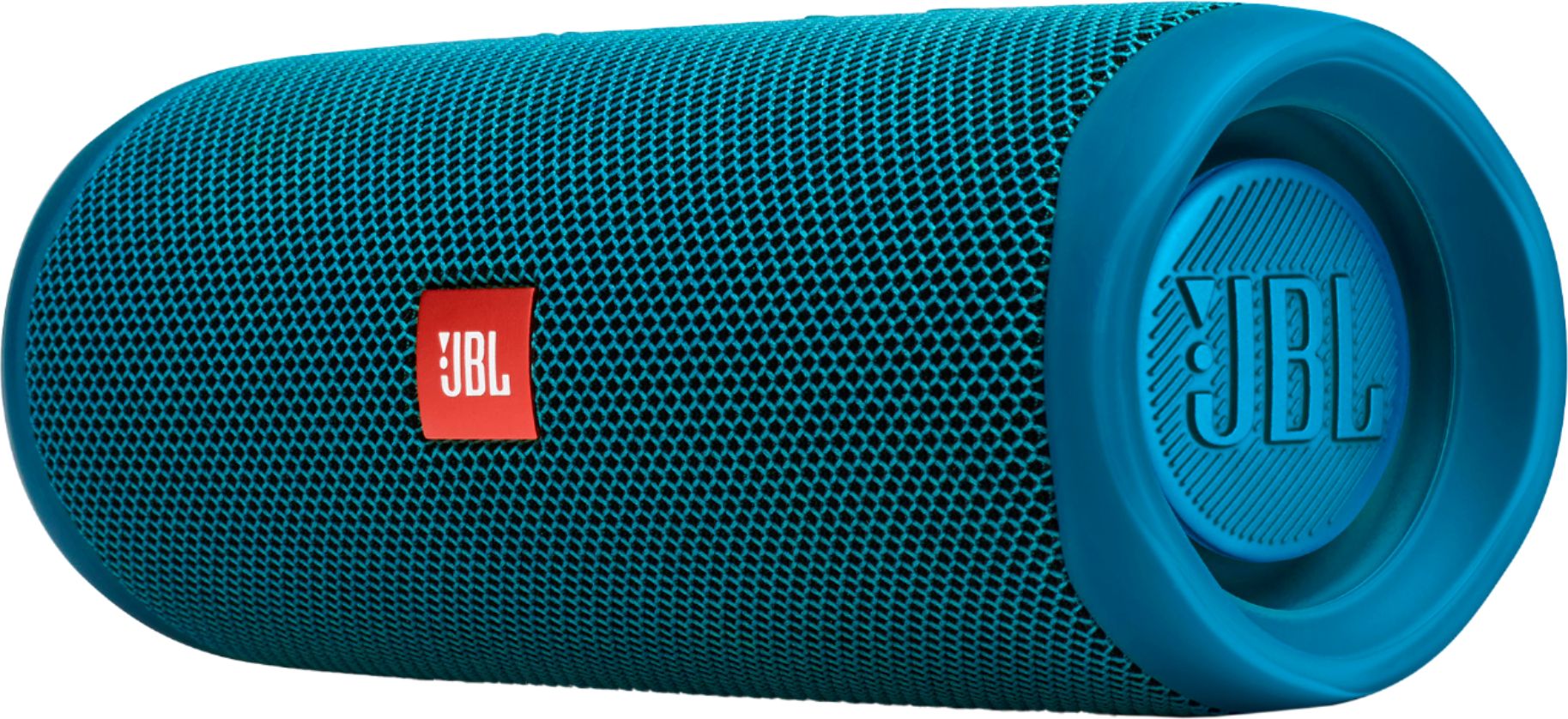 Angle View: JBL - Flip 5 Eco Portable Bluetooth Speaker - Blue