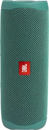 Front. JBL - Flip 5 Eco Portable Bluetooth Speaker - Green.