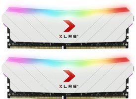 PNY - 16GB (2PK 8GB) XLR8 Gaming EPIC-X RGB™ DDR4 3200MHz Desktop Memory Kit White Edition - Edition - Alt_View_Zoom_1