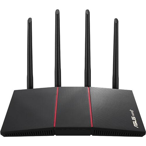 UPC 192876741382 product image for ASUS - AX1800 Dual Band WiFi 6 (802.11ax) Router- Number of Broadband (RJ-45) Po | upcitemdb.com