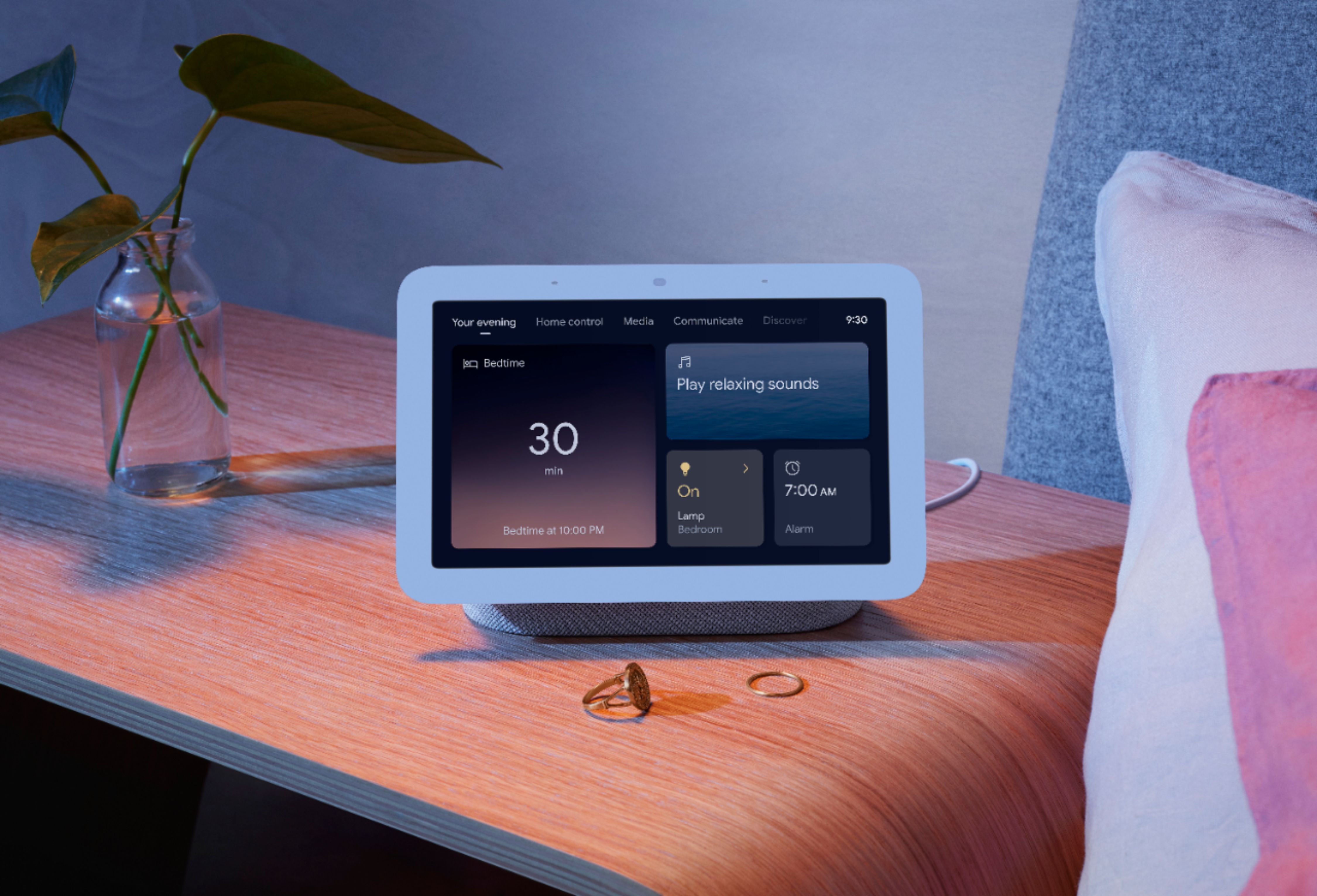 Google Home Nest Hub 7'' with Built-In Google Assistant Smart Home 