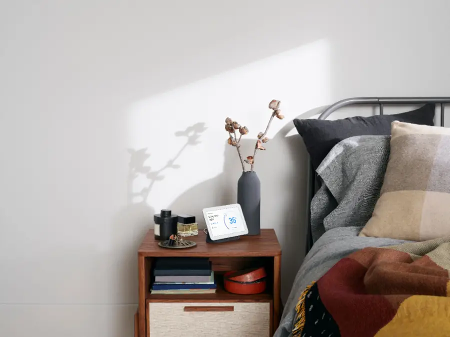 Alt View 16. Google - Nest Hub 7” Smart Display with Google Assistant (2nd Gen) - Charcoal.