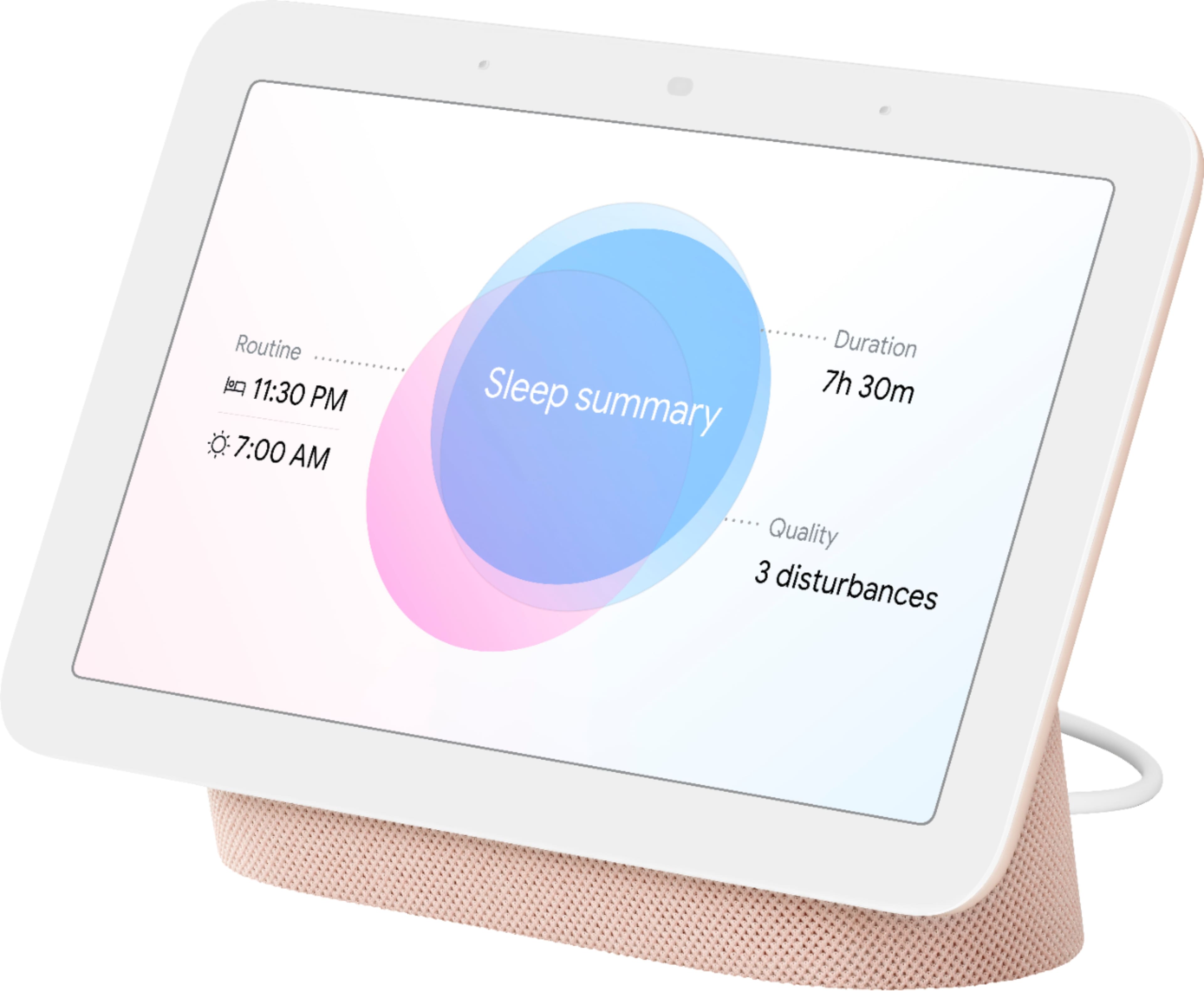 Alt View 17. Google - Nest Hub 7” Smart Display with Google Assistant (2nd Gen) - Sand.