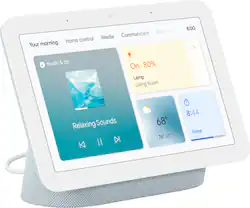 Nest Hub 7” Smart Touchscreen Display with Google Assistant (2nd Gen) - Mist - Front_Zoom