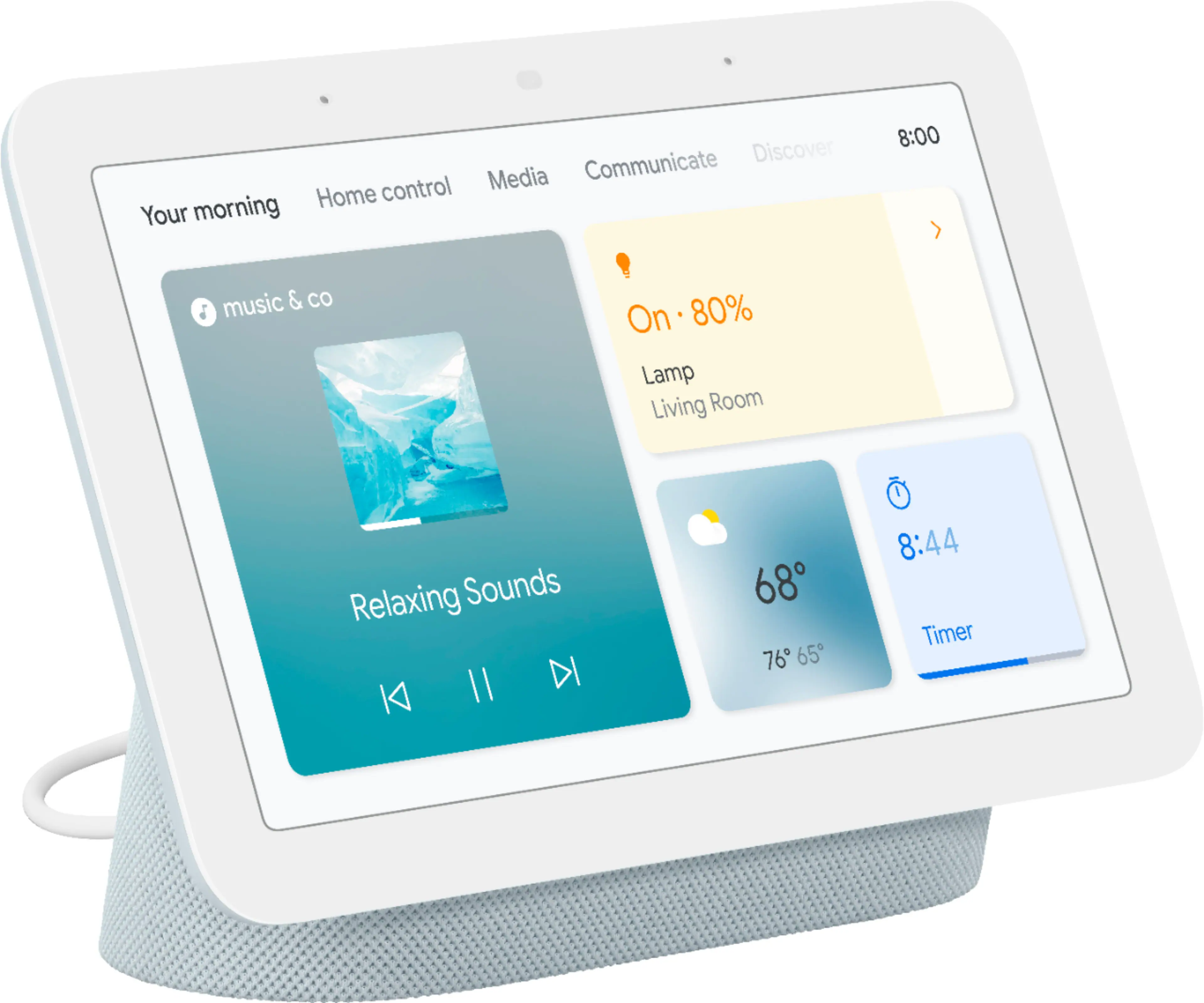 Front. Google - Nest Hub 7” Smart Display with Google Assistant (2nd Gen) - Mist.