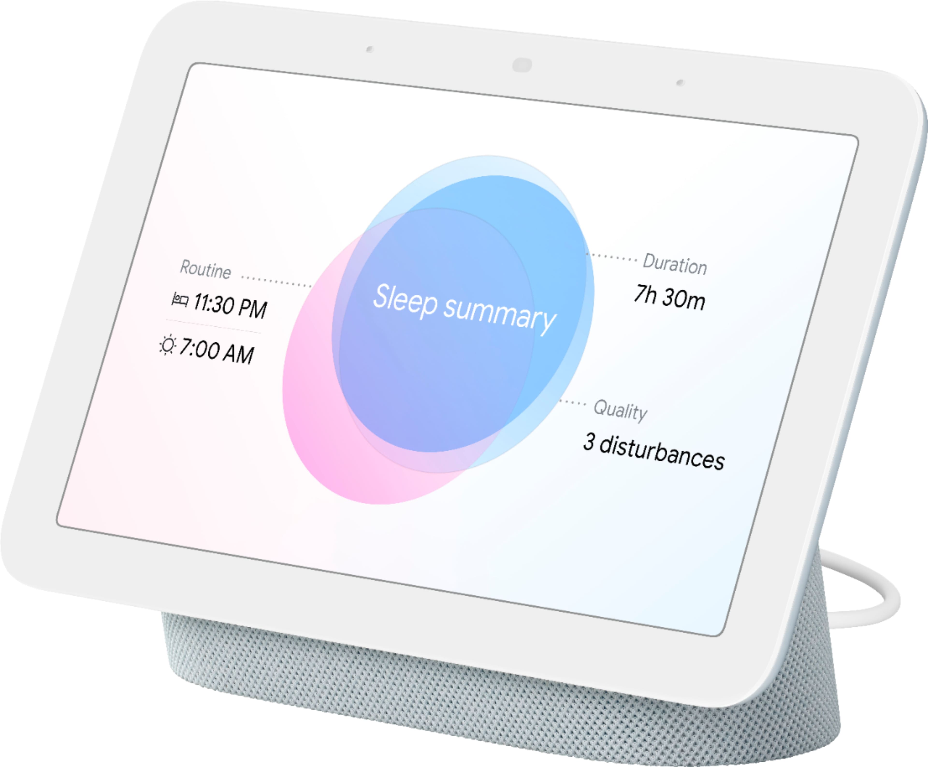 Alt View 17. Google - Nest Hub 7” Smart Display with Google Assistant (2nd Gen) - Mist.