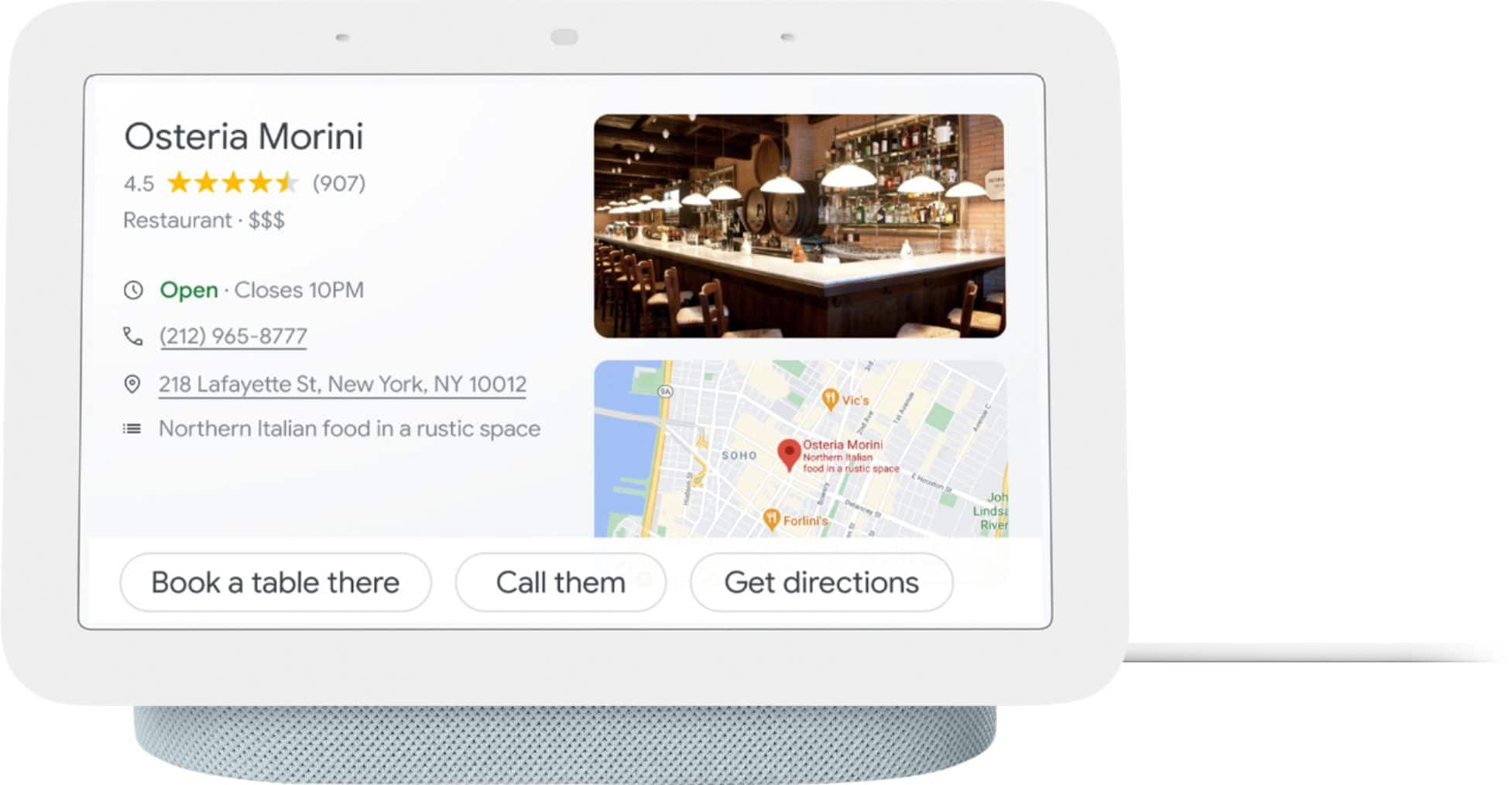 Alt View 18. Google - Nest Hub 7” Smart Display with Google Assistant (2nd Gen) - Mist.