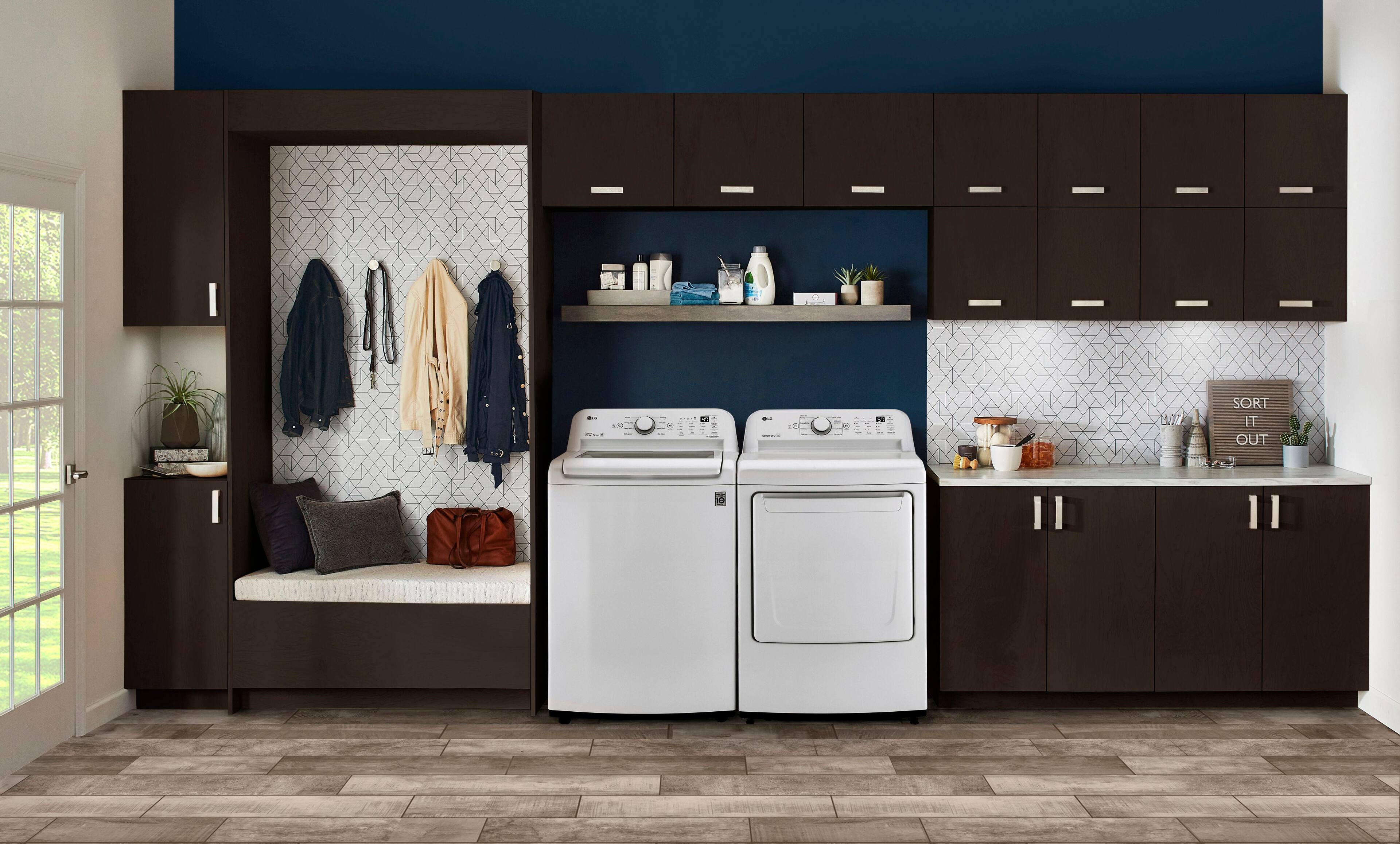 Alt View 26. LG - 4.3 Cu. Ft. High-Efficiency Top Load Washer with TurboDrum Technology - White.