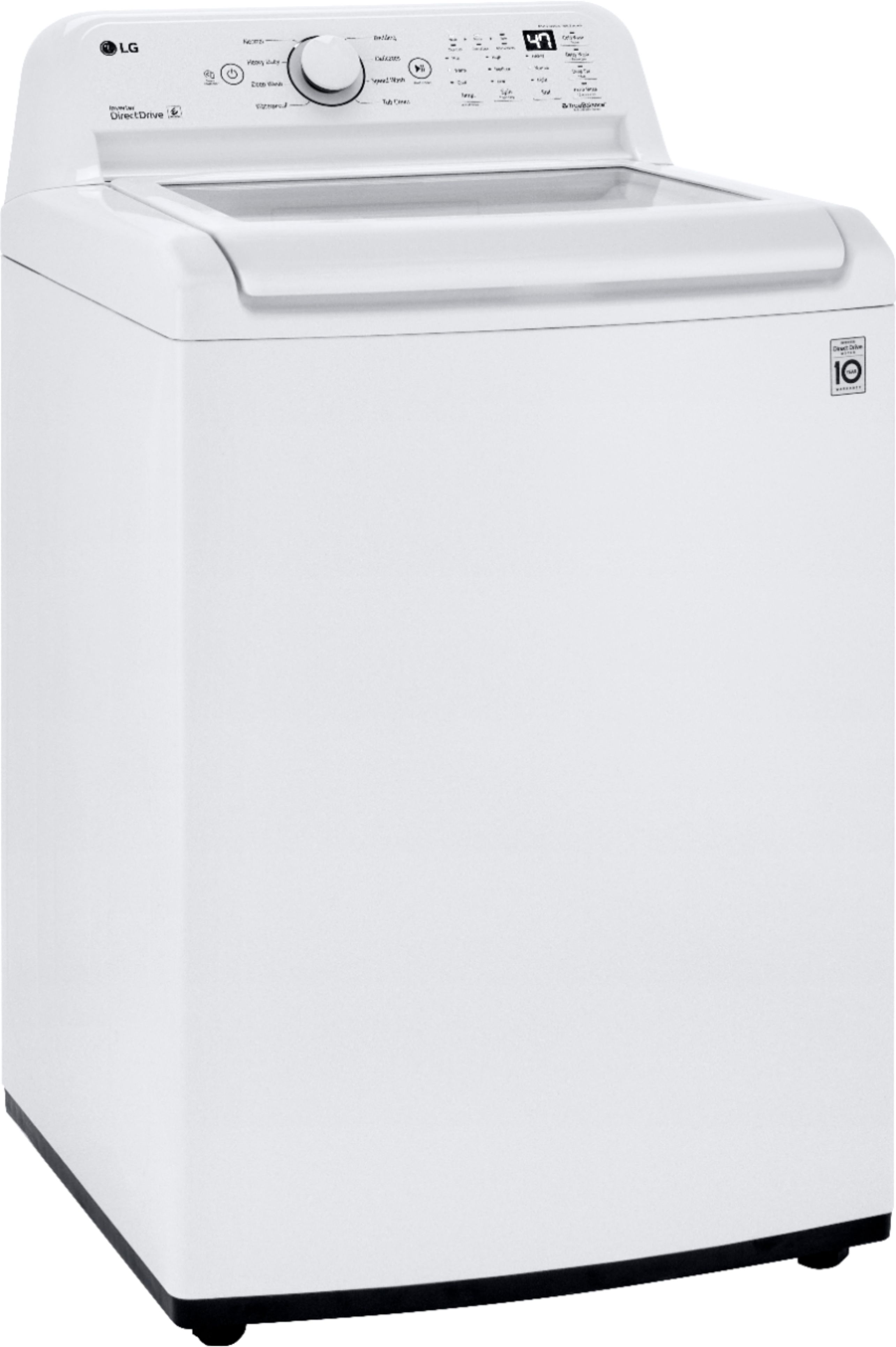 Left View: Samsung - 4.5 Cu. Ft. High Efficiency Top Load Washer with Active WaterJet - White