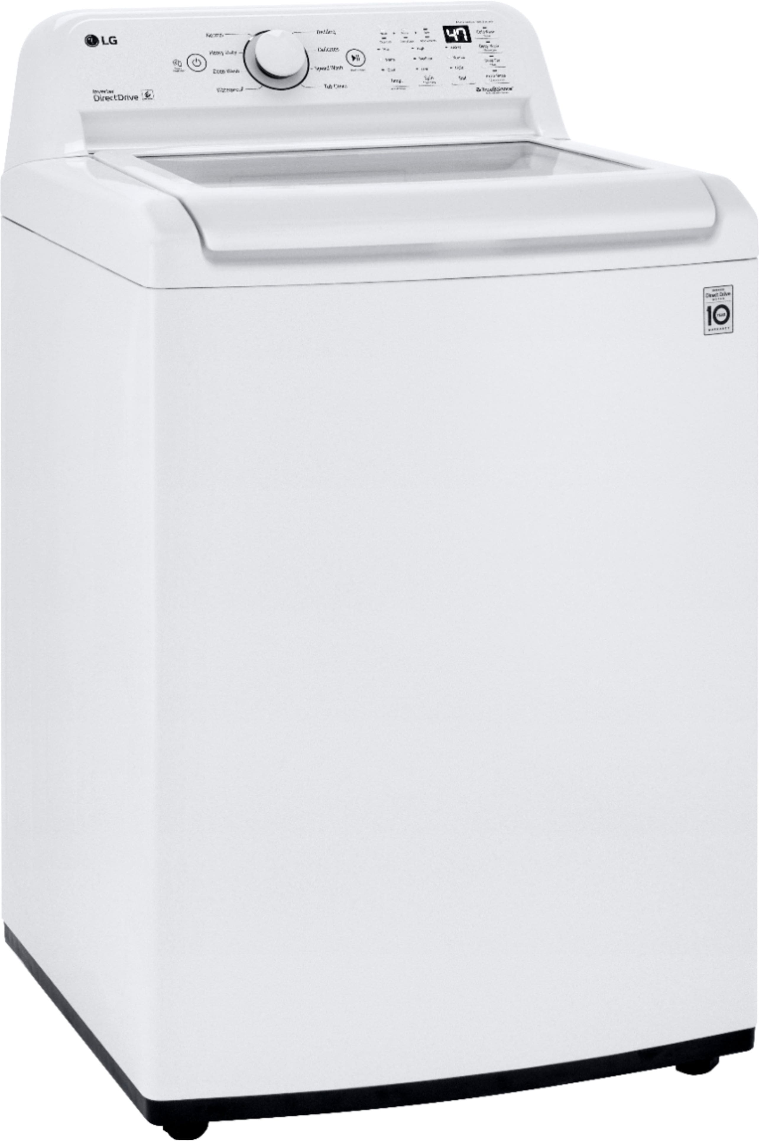 Alt View 1. LG - 4.3 Cu. Ft. High-Efficiency Top Load Washer with TurboDrum Technology - White.