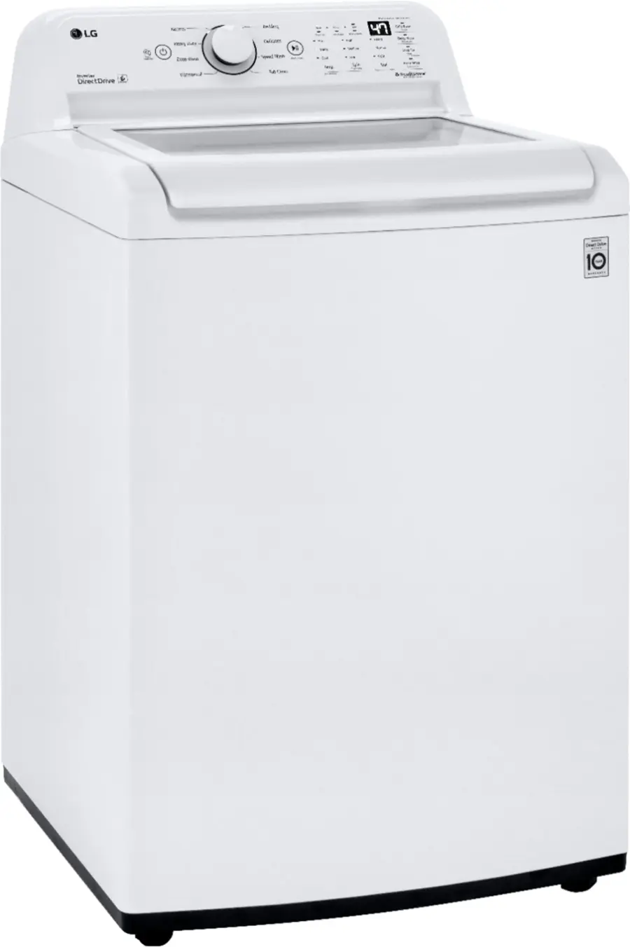 Alt View 1. LG - 4.3 Cu. Ft. High-Efficiency Top Load Washer with TurboDrum Technology - White.