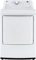 Front Zoom. LG - 7.3 Cu. Ft. Electric Dryer with Sensor Dry - White.
