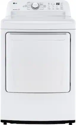 LG - 7.3 Cu. Ft. Electric Dryer with Sensor Dry - White