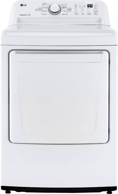 LG 7.3 Cu. Ft. Electric Dryer with Sensor Dry White DLE7000W