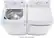 Alt View 21. LG - 7.3 Cu. Ft. Electric Dryer with Sensor Dry - White.