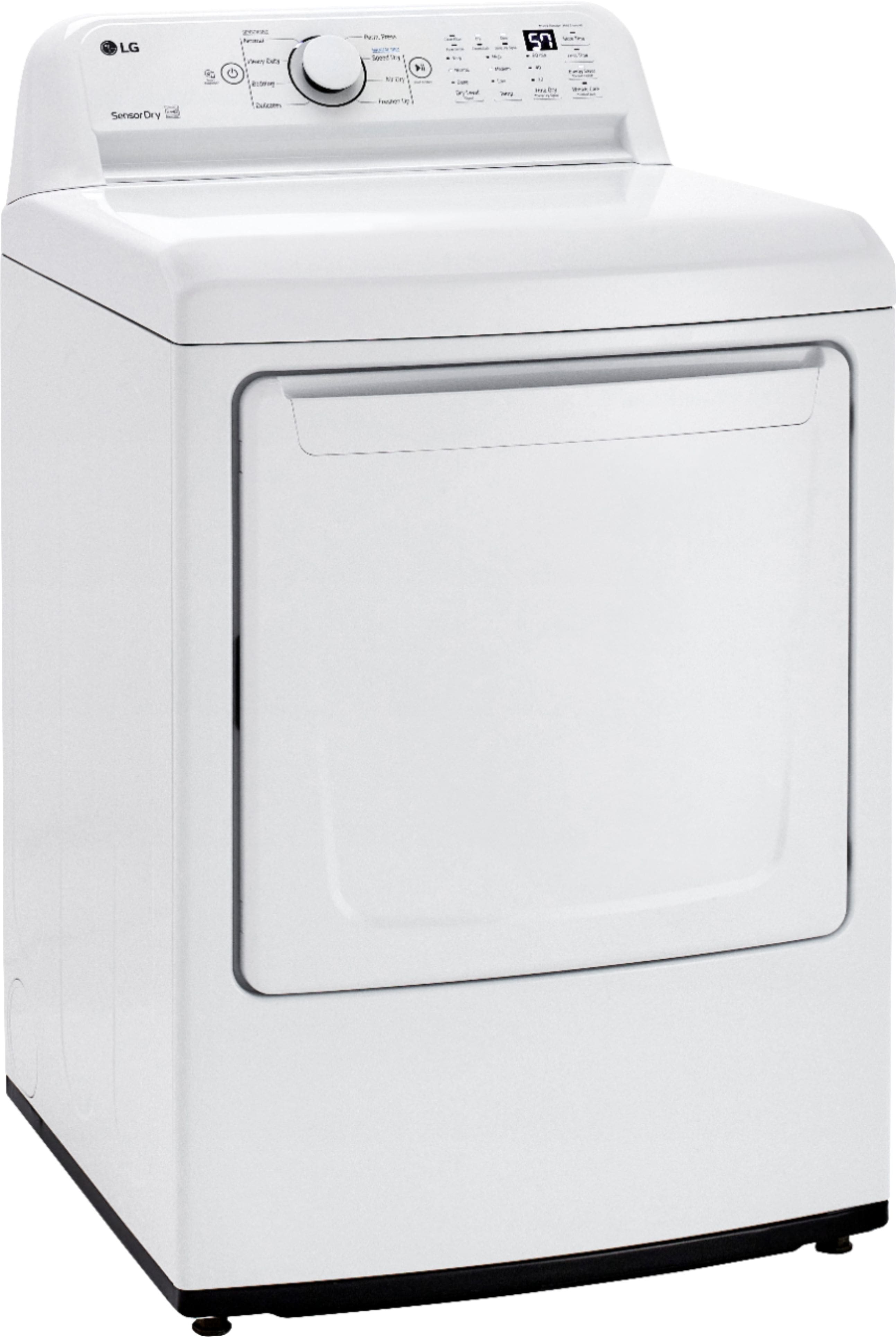 Angle. LG - 7.3 Cu. Ft. Gas Dryer with Sensor Dry - White.