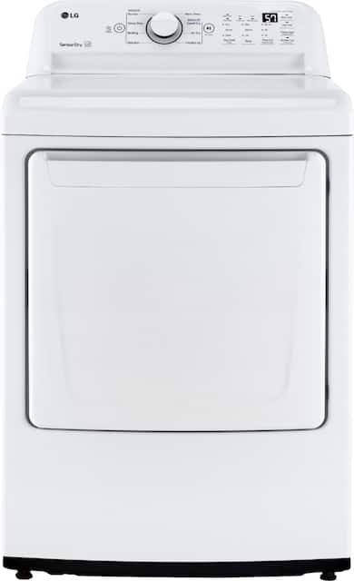 LG 7.3 Cu. Ft. Gas Dryer with Sensor Dry White DLG7001W Best Buy