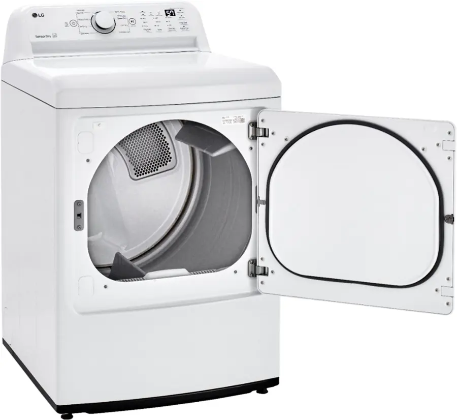Alt View 15. LG - 7.3 Cu. Ft. Gas Dryer with Sensor Dry - White.