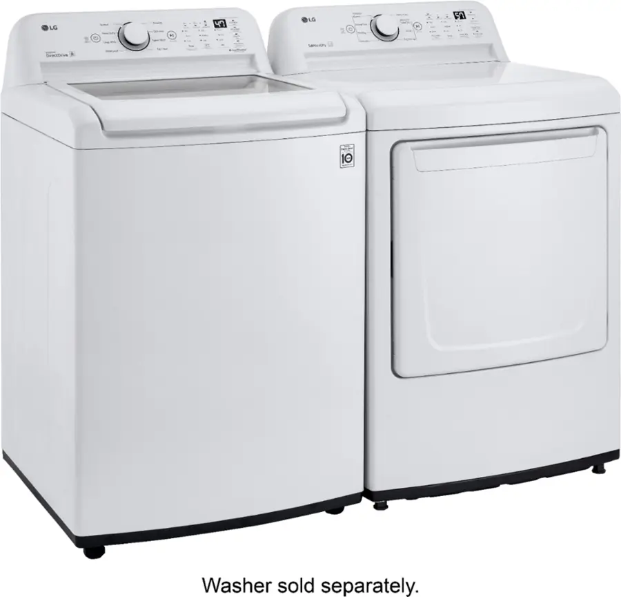 Alt View 17. LG - 7.3 Cu. Ft. Gas Dryer with Sensor Dry - White.
