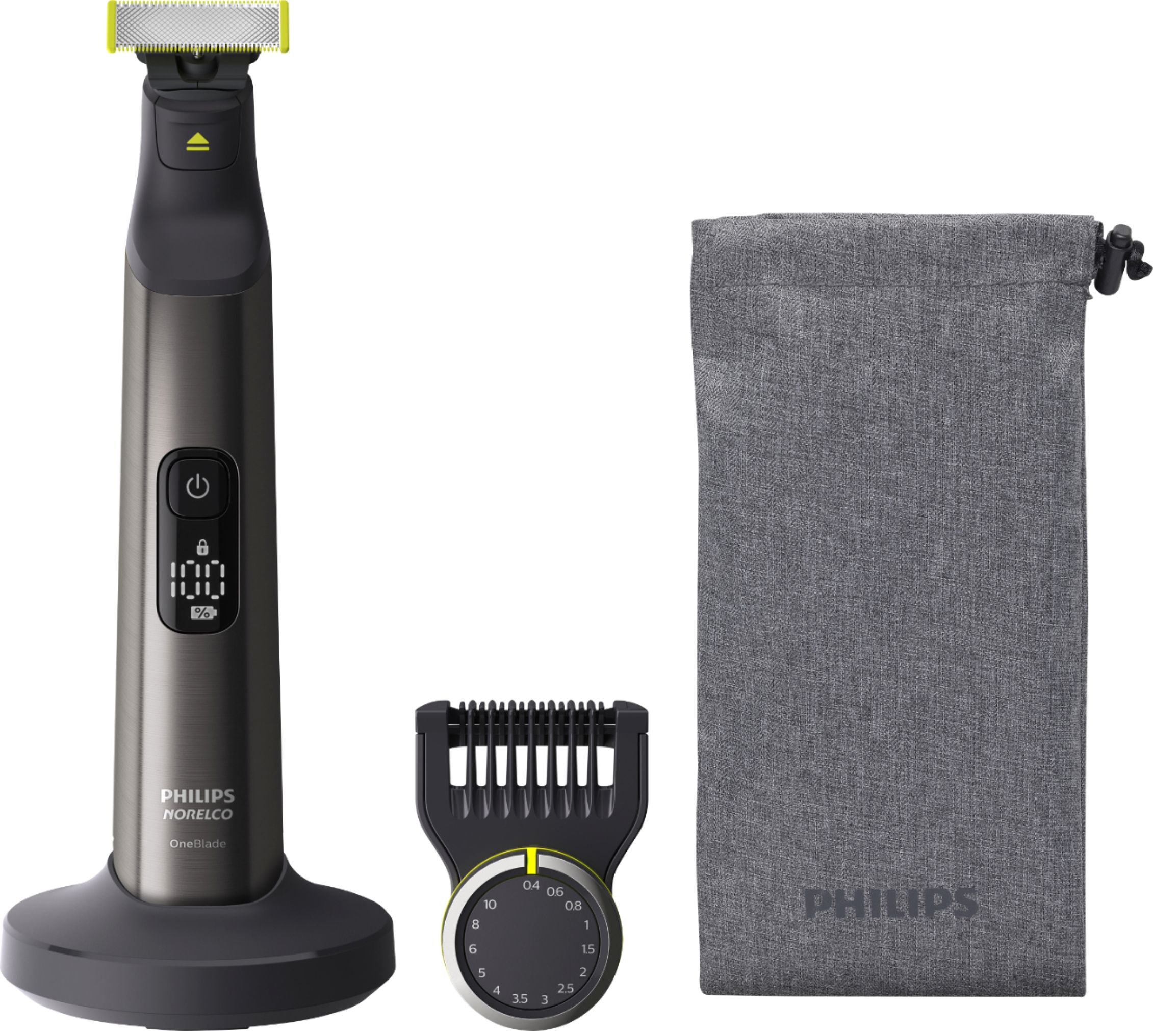 mainly Drive away scientific Philips Norelco OneBlade Pro Hybrid Rechargeable Hair Trimmer and Shaver  Chrome QP6550/70 - Best Buy