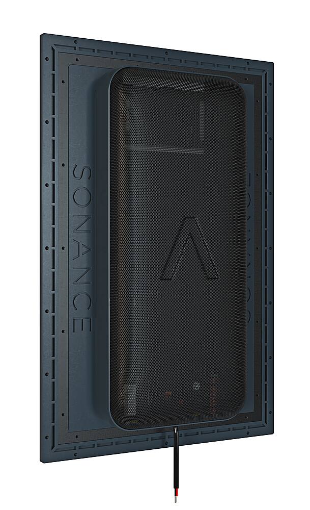 Left. Sonance - IS8 SINGLE SPEAKER - Invisible Series 8" 2-Way Invisible In-wall/In-ceiling Speaker (Each) - Paintable White.