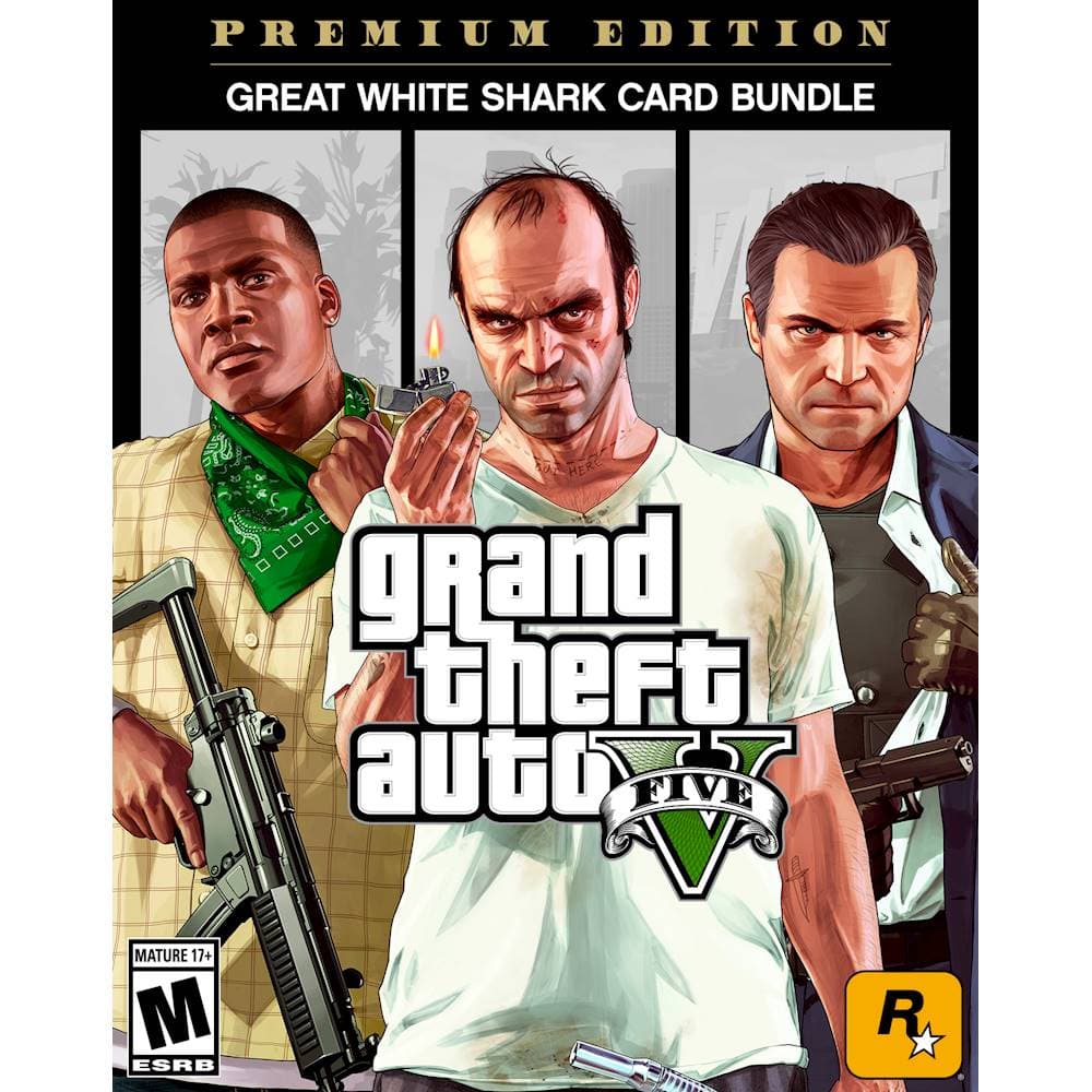 Grand Theft Auto V: Premium Edition & Great White Shark Card Bundle