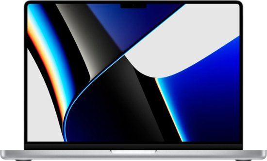 Front Zoom. MacBook Pro 14" Laptop - Apple M1 Pro chip - 16GB Memory - 512GB SSD (Latest Model) - Silver.
