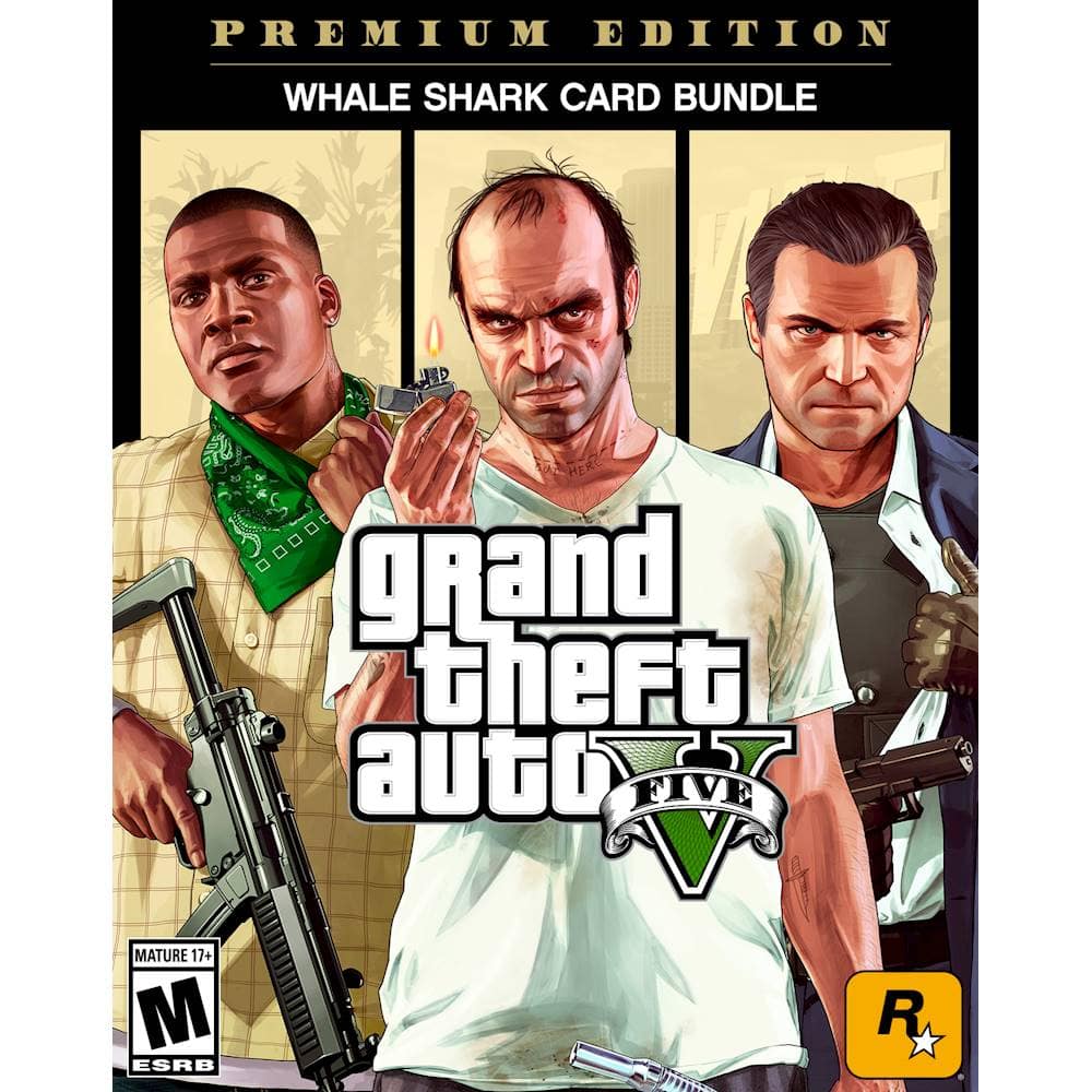 Front. Take 2 Interactive - Grand Theft Auto V: & Whale Shark Card Bundle.