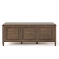 Simpli Home - Connaught Storage Bench Trunk - Natural Aged Brown - Front_Zoom