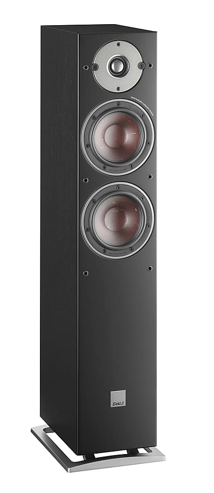 Angle. DALI - Oberon 5 Floorstanding Speakers - PAIR - Black.
