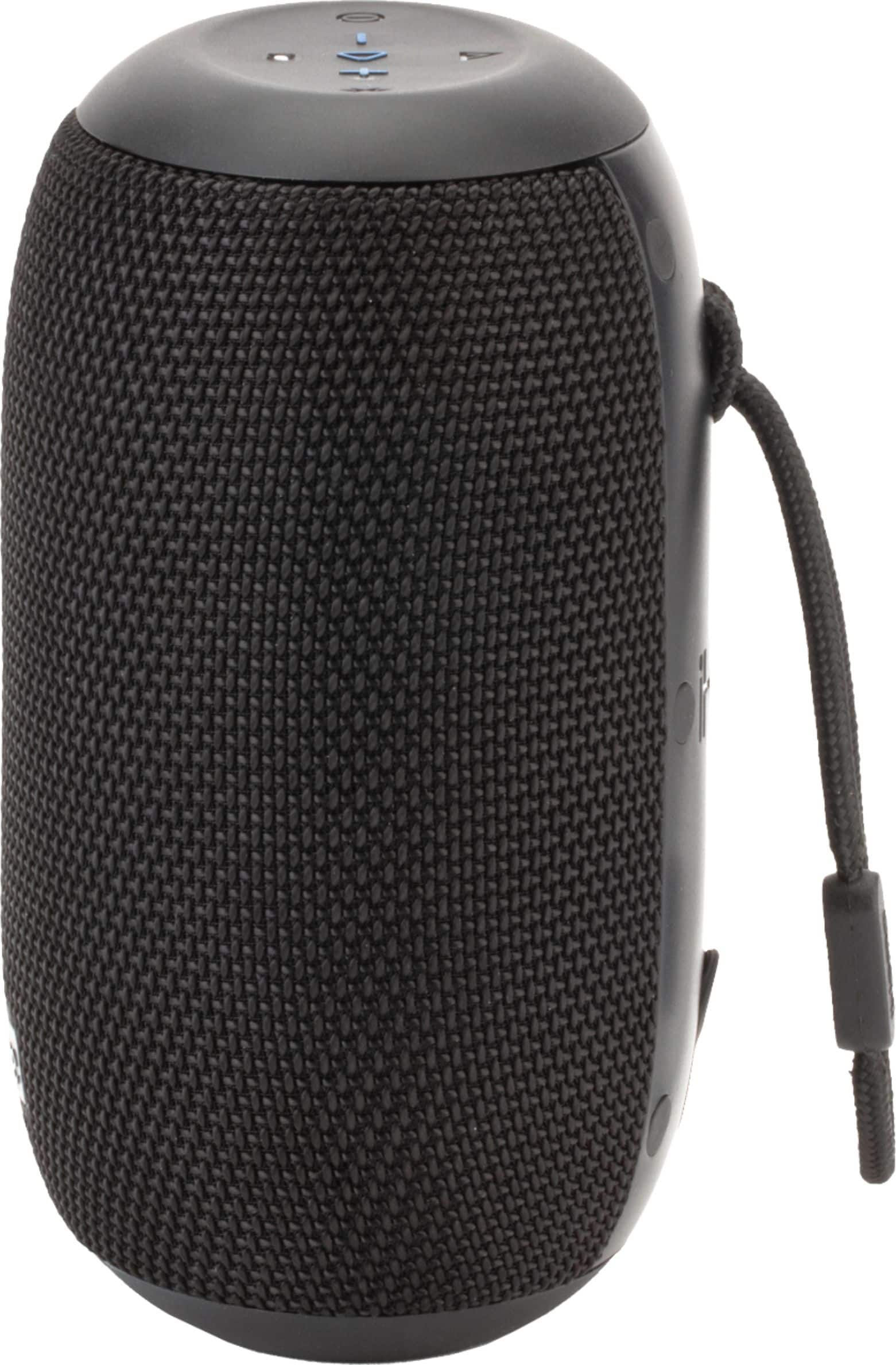 Left. iHome - PlayPro - Rechargeable Waterproof Portable Bluetooth Speaker System with Mega Battery - Black.