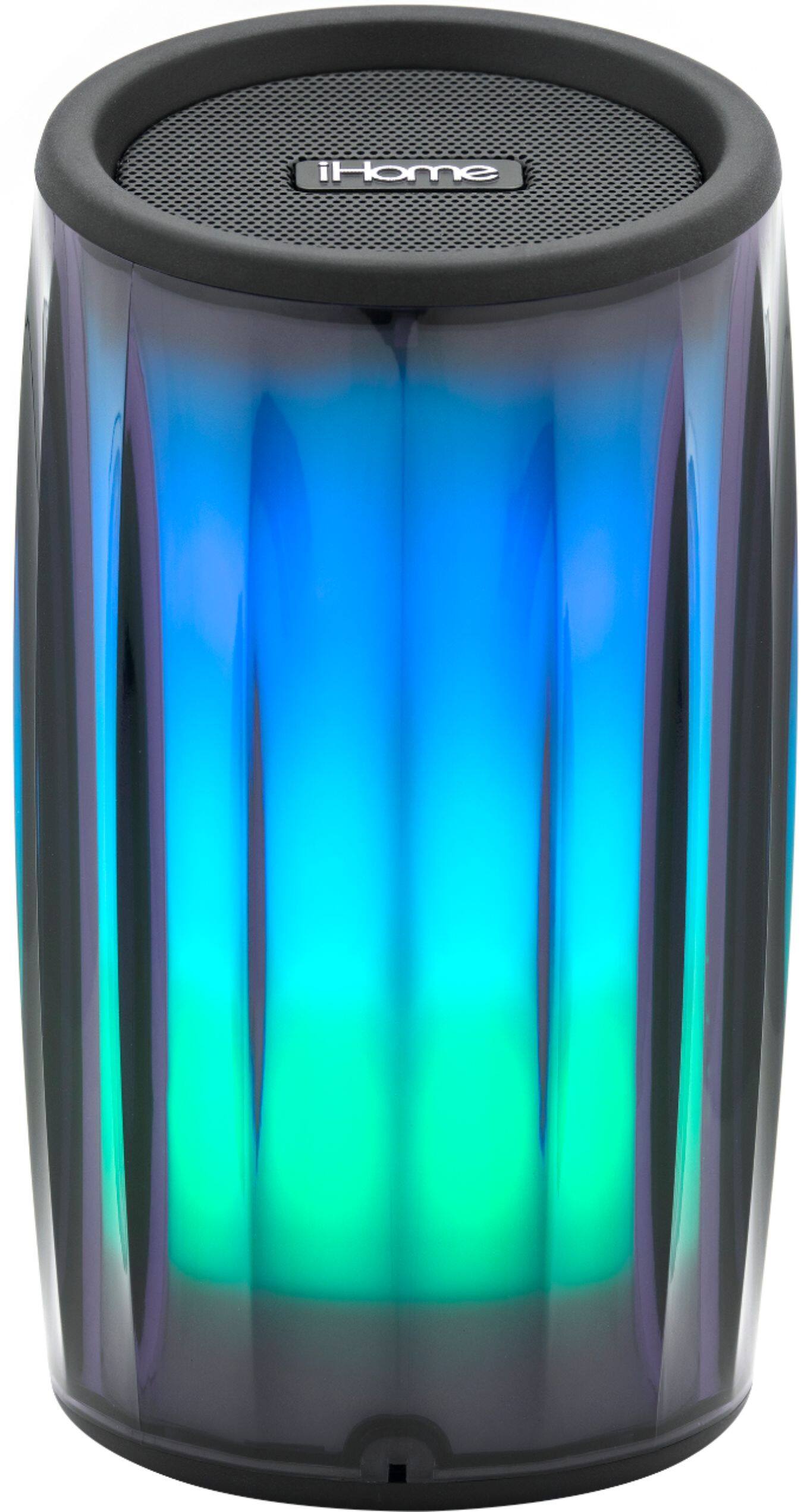 Alt View 12. iHome - PlayGlow - Rechargeable Color Changing Portable Bluetooth Speaker - Black.